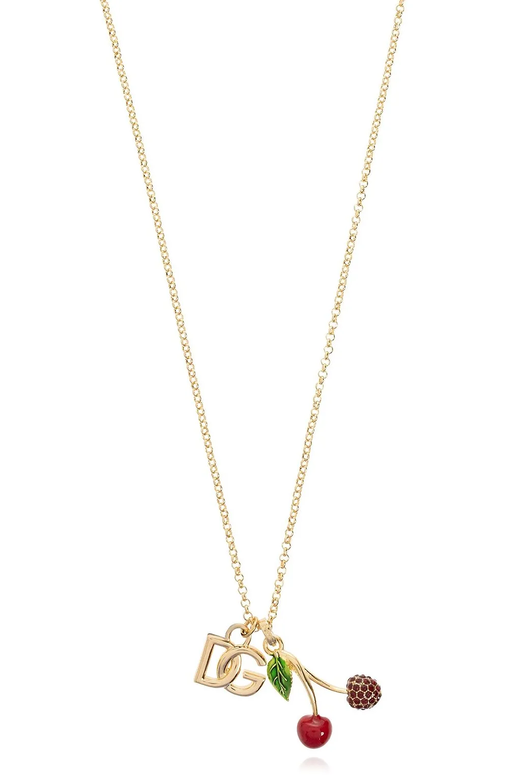 Dg Logo Cherry Charm Necklace