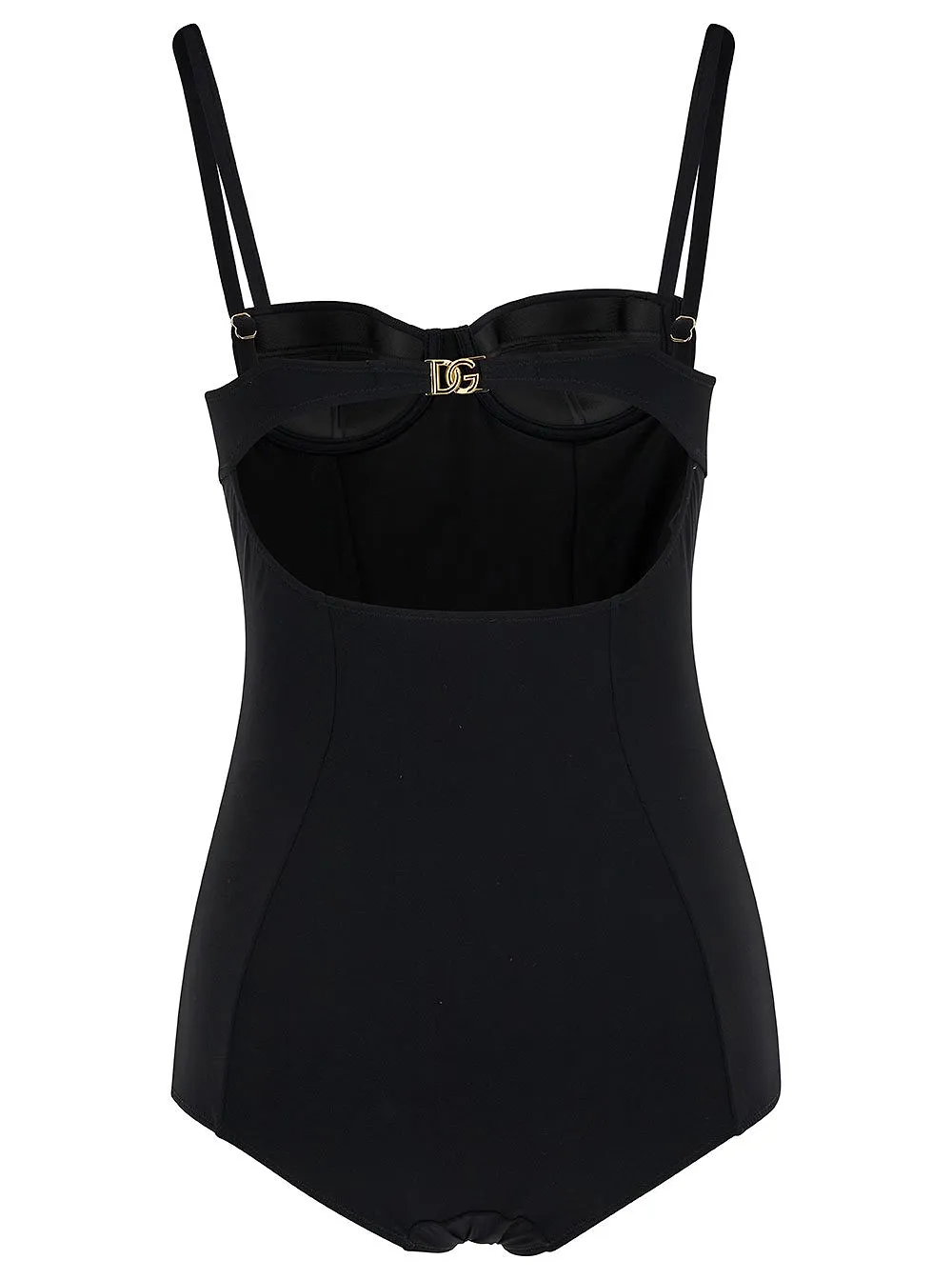 Dolce & Gabbana Dg Plaque One Piece Swimsuit