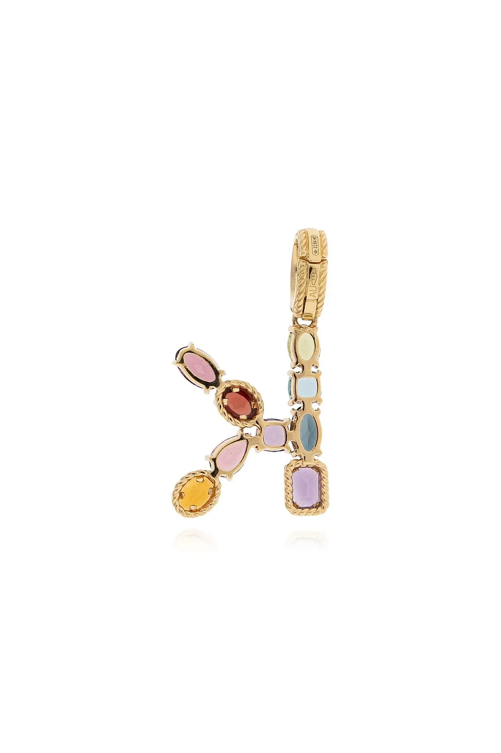 Rainbow Alphabet K 18 Kt Charm