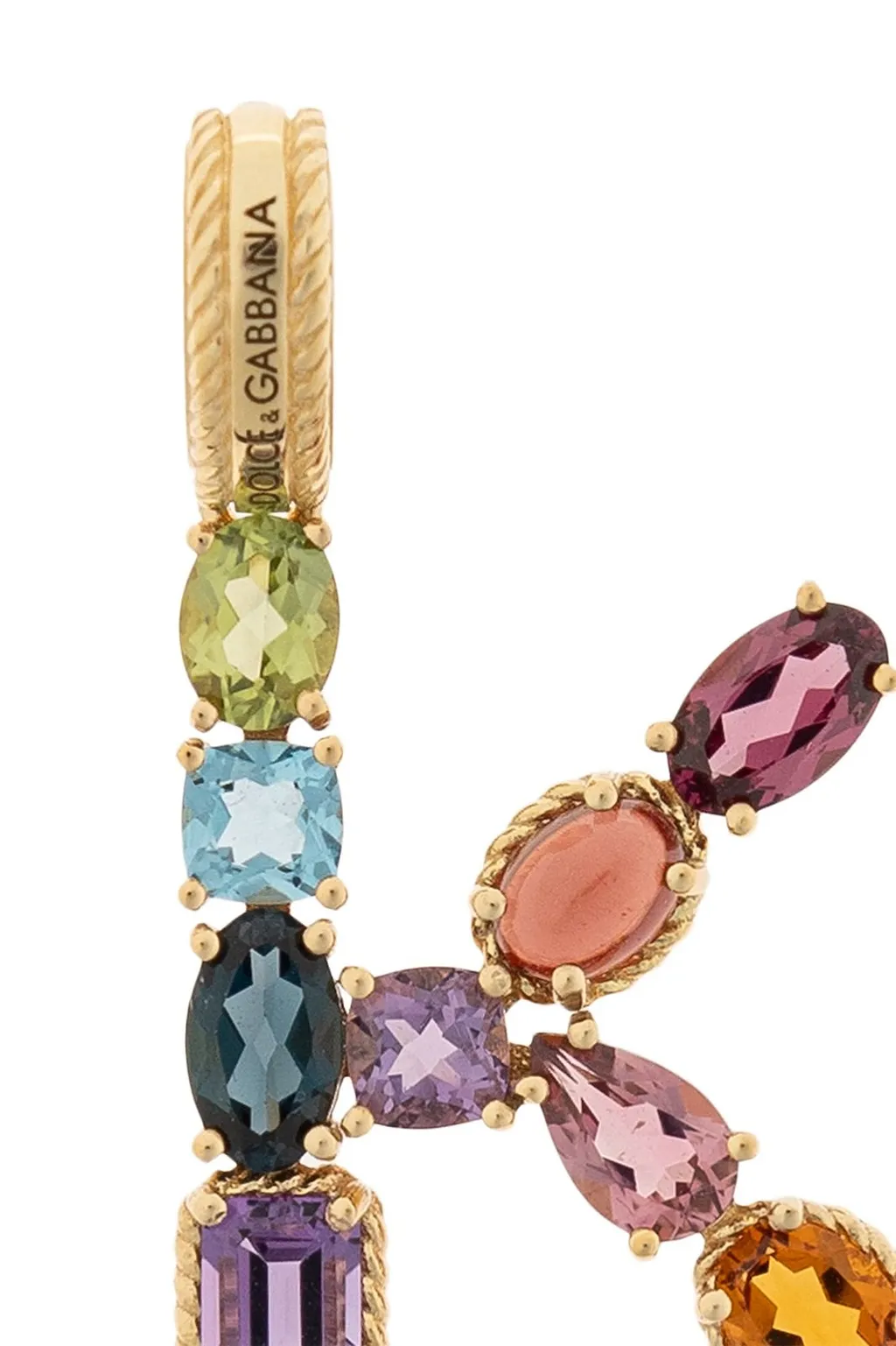 Rainbow Alphabet K 18 Kt Charm