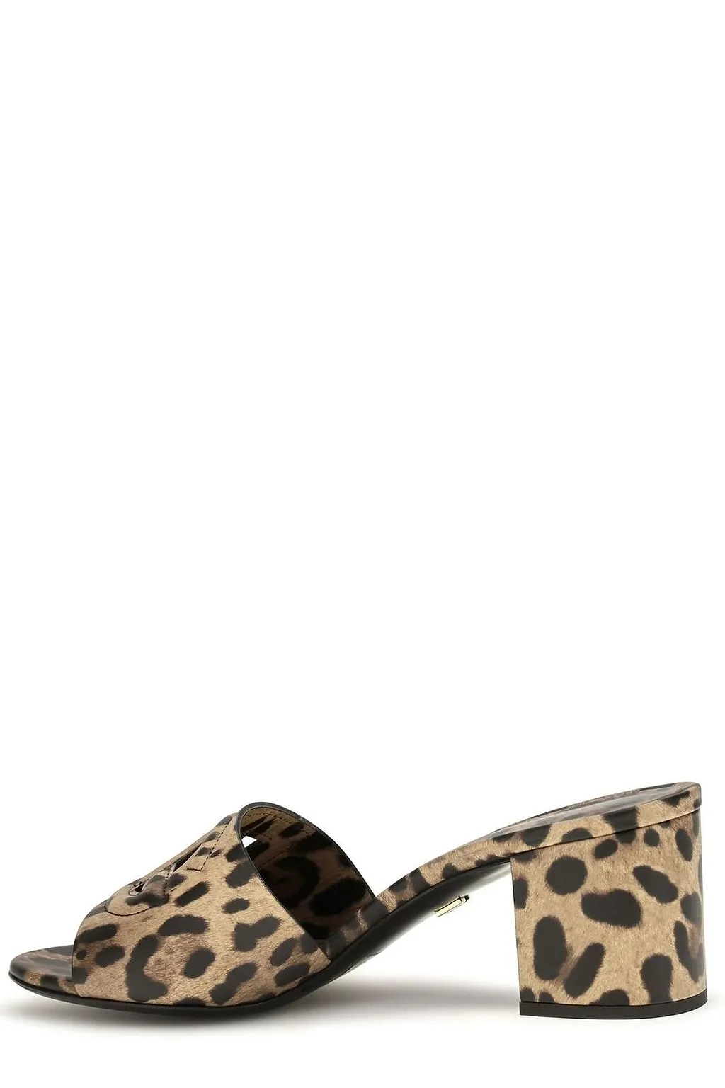 Dolce & Gabbana Keira Patterned Block-Heel Mules
