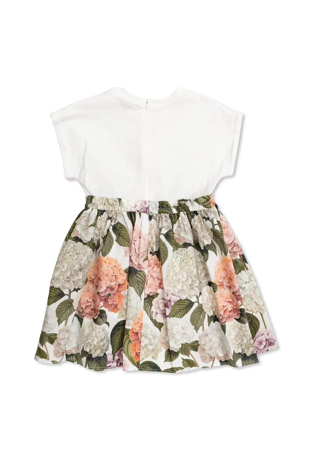 Dolce & Gabbana Kids Floral Printed Short-Sleeved Dress