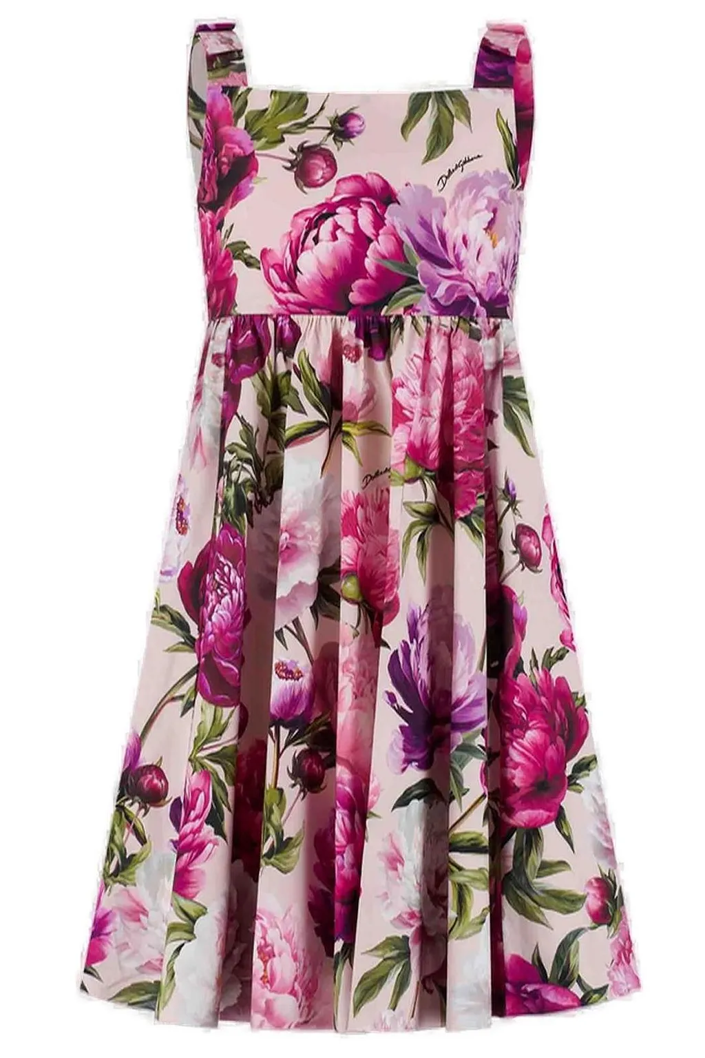 Dolce & Gabbana Kids Floral-Printed Sleeveless Dress