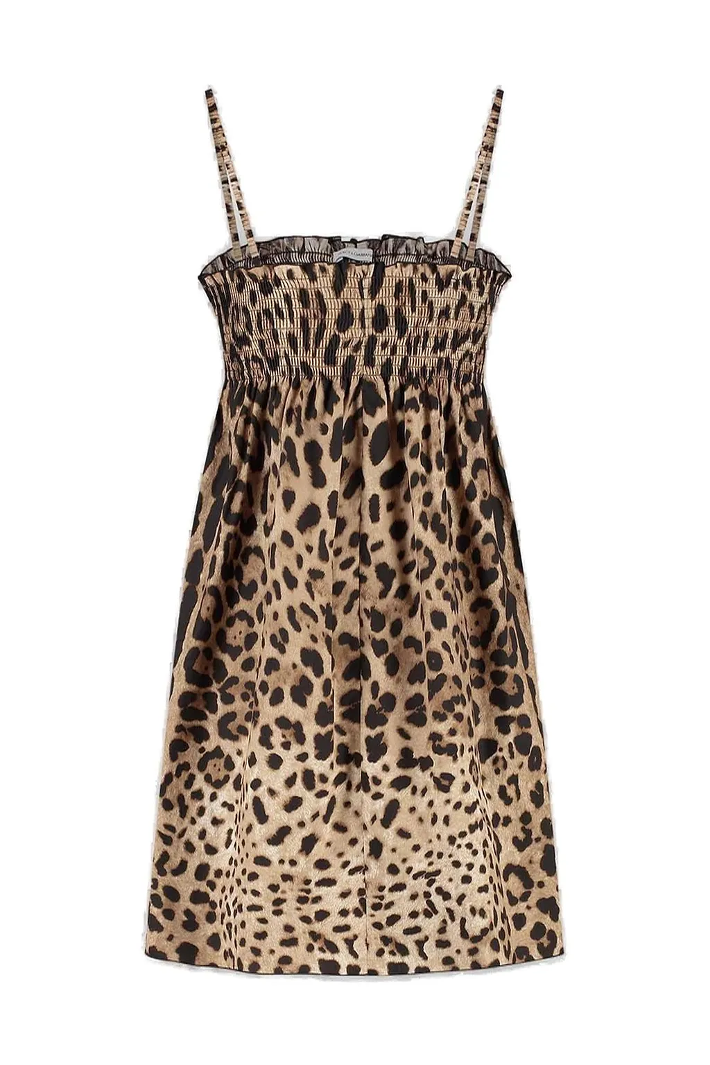 Dolce & Gabbana Kids Leopard-Print Poplin Dress