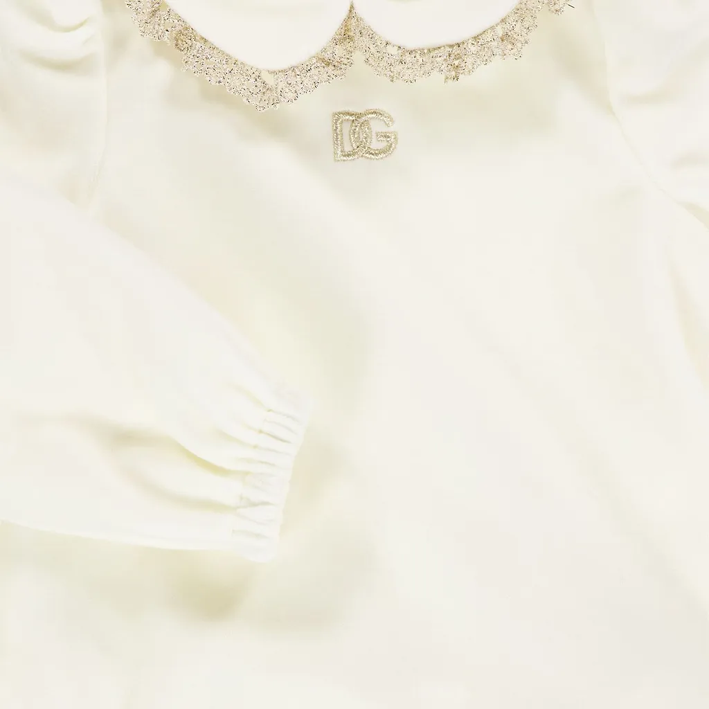 Dolce & Gabbana Kids Logo Embroidered Dress