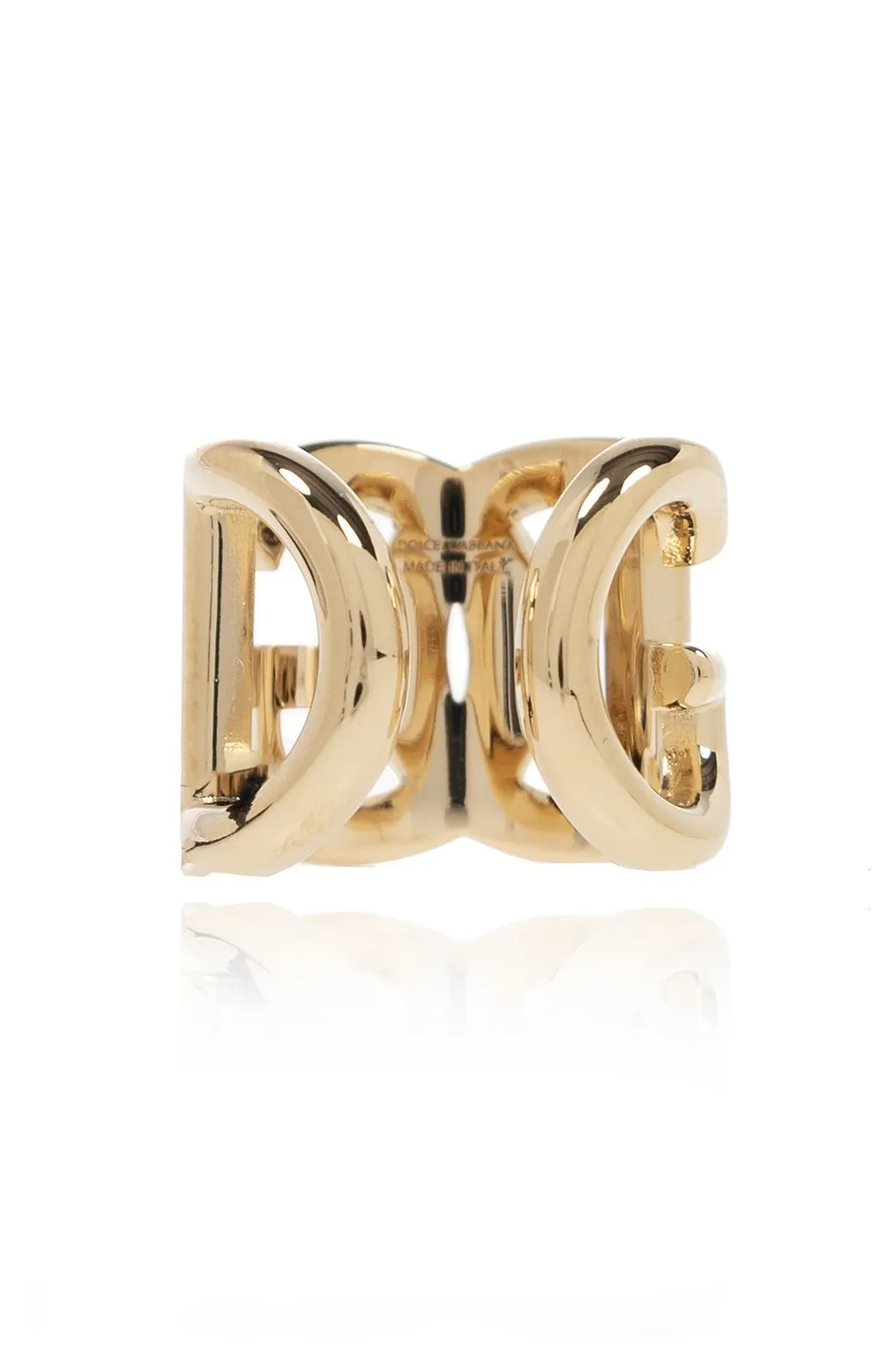 Dolce & Gabbana Logo Plaque Engraved Ring