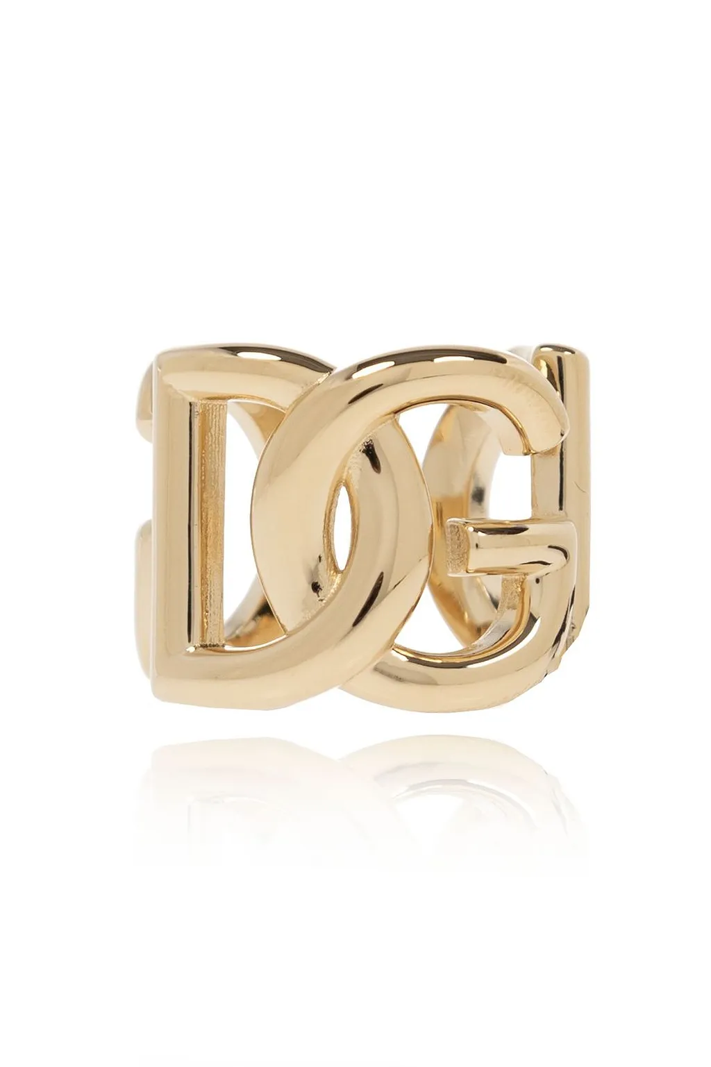 Dolce & Gabbana Logo Plaque Engraved Ring