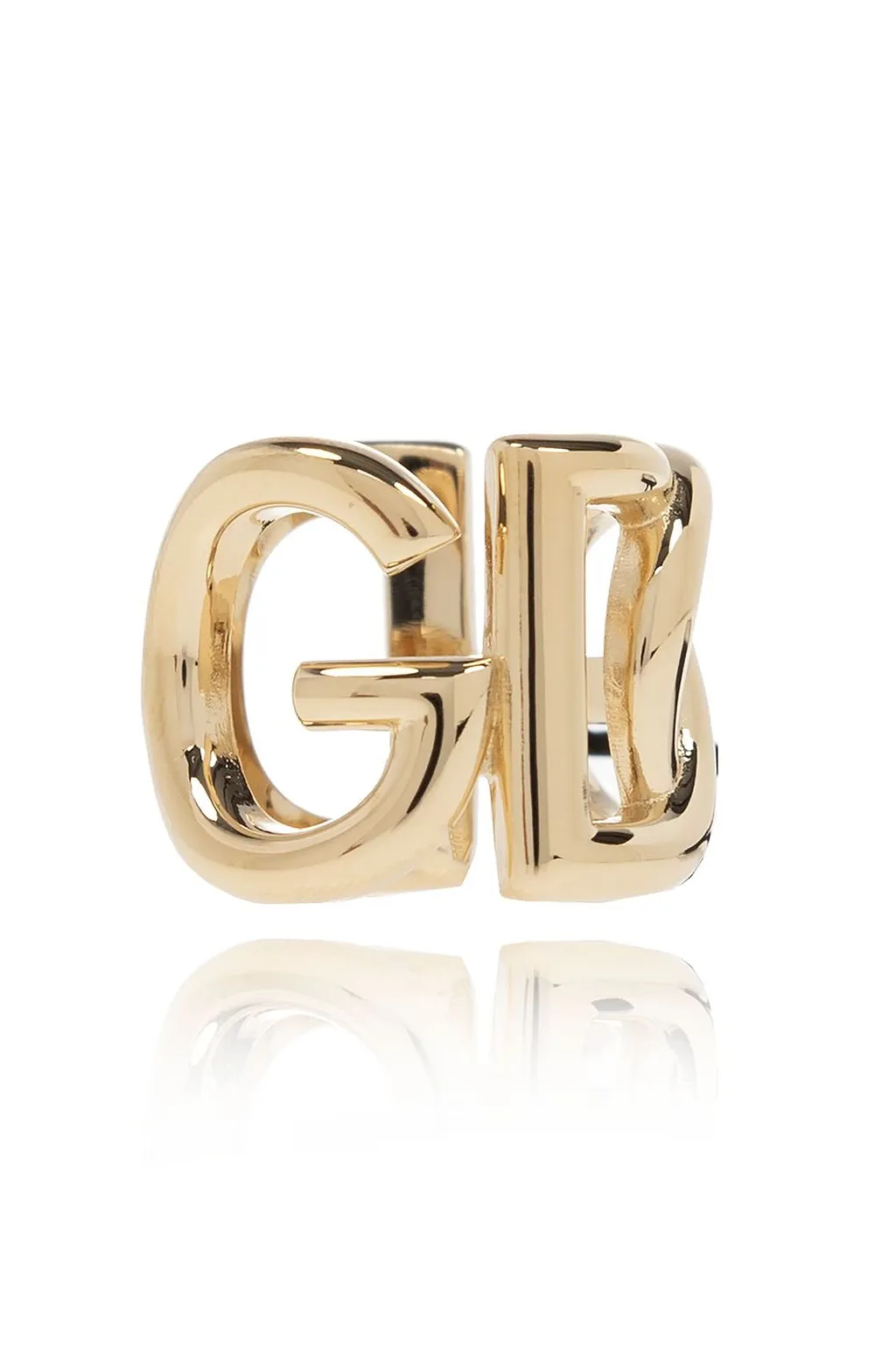 Dolce & Gabbana Logo Plaque Engraved Ring