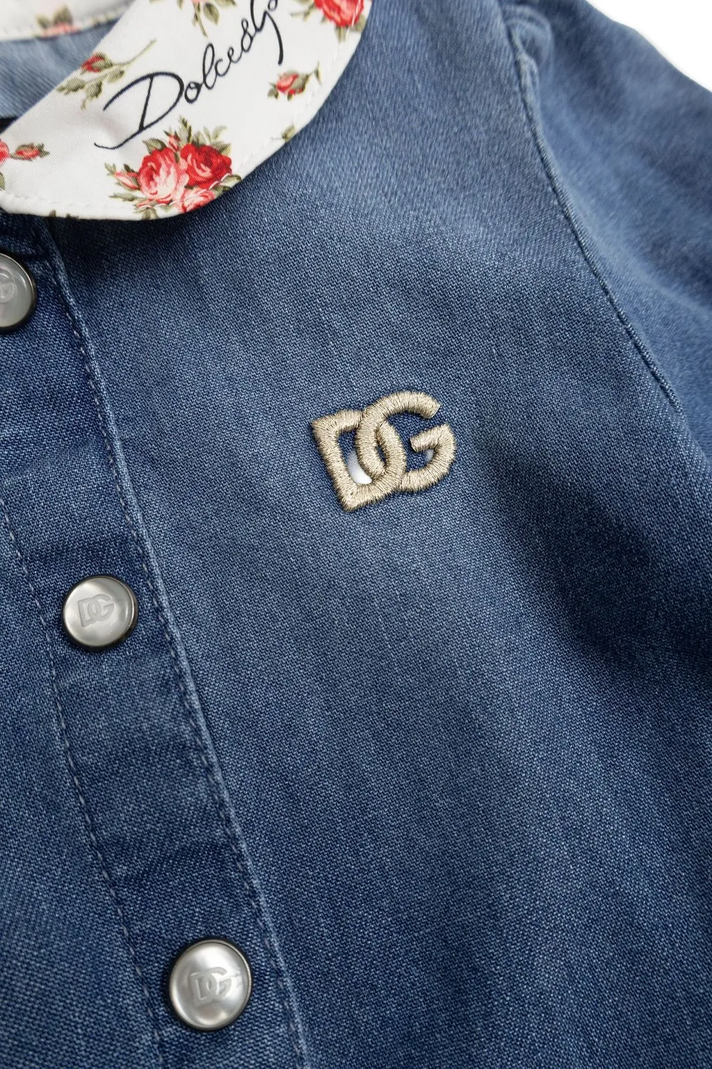 Dolce & Gabbana Kids Logo Embroidery Dress
