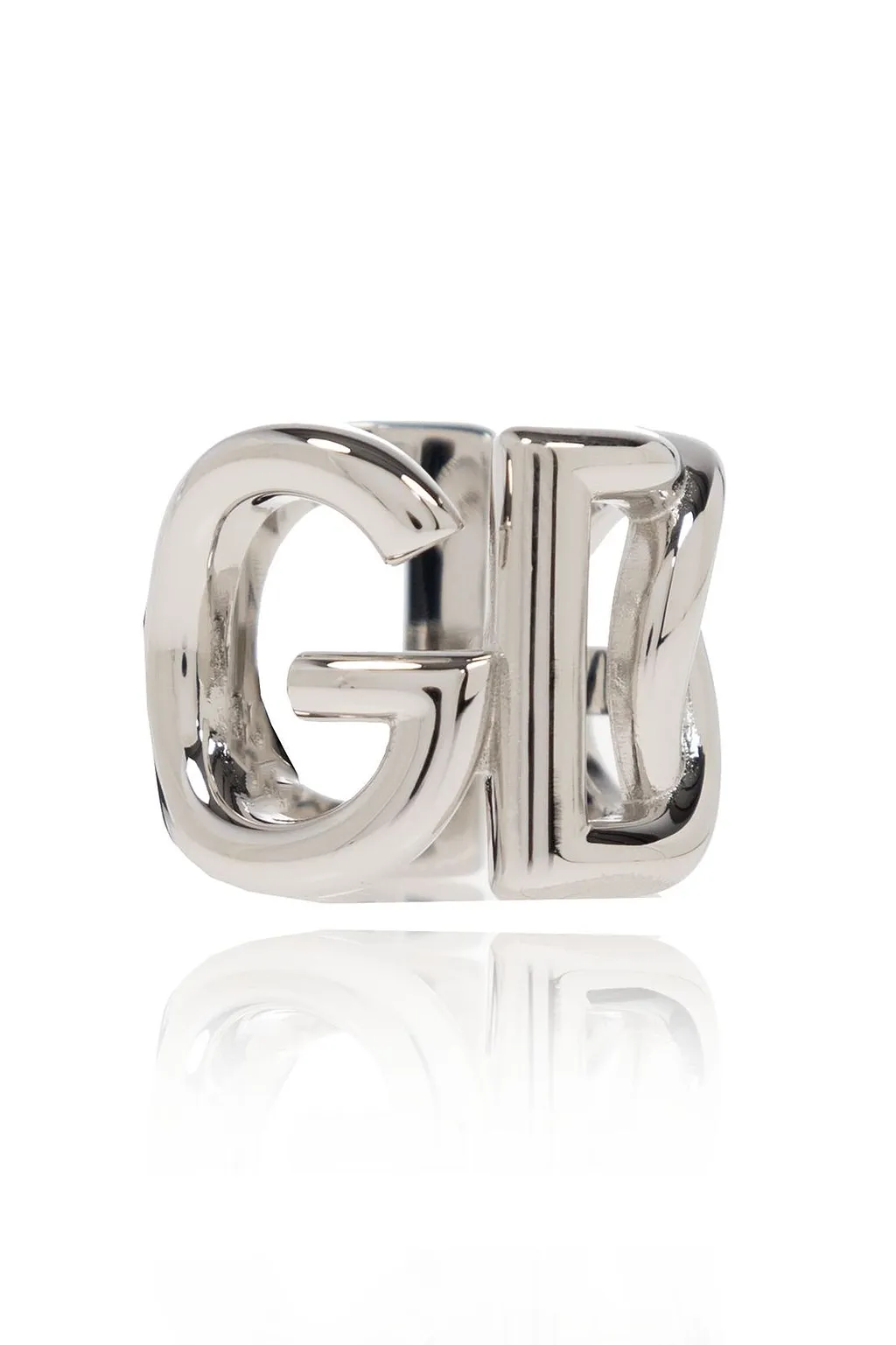 Dolce & Gabbana Logo Plaque Engraved Ring