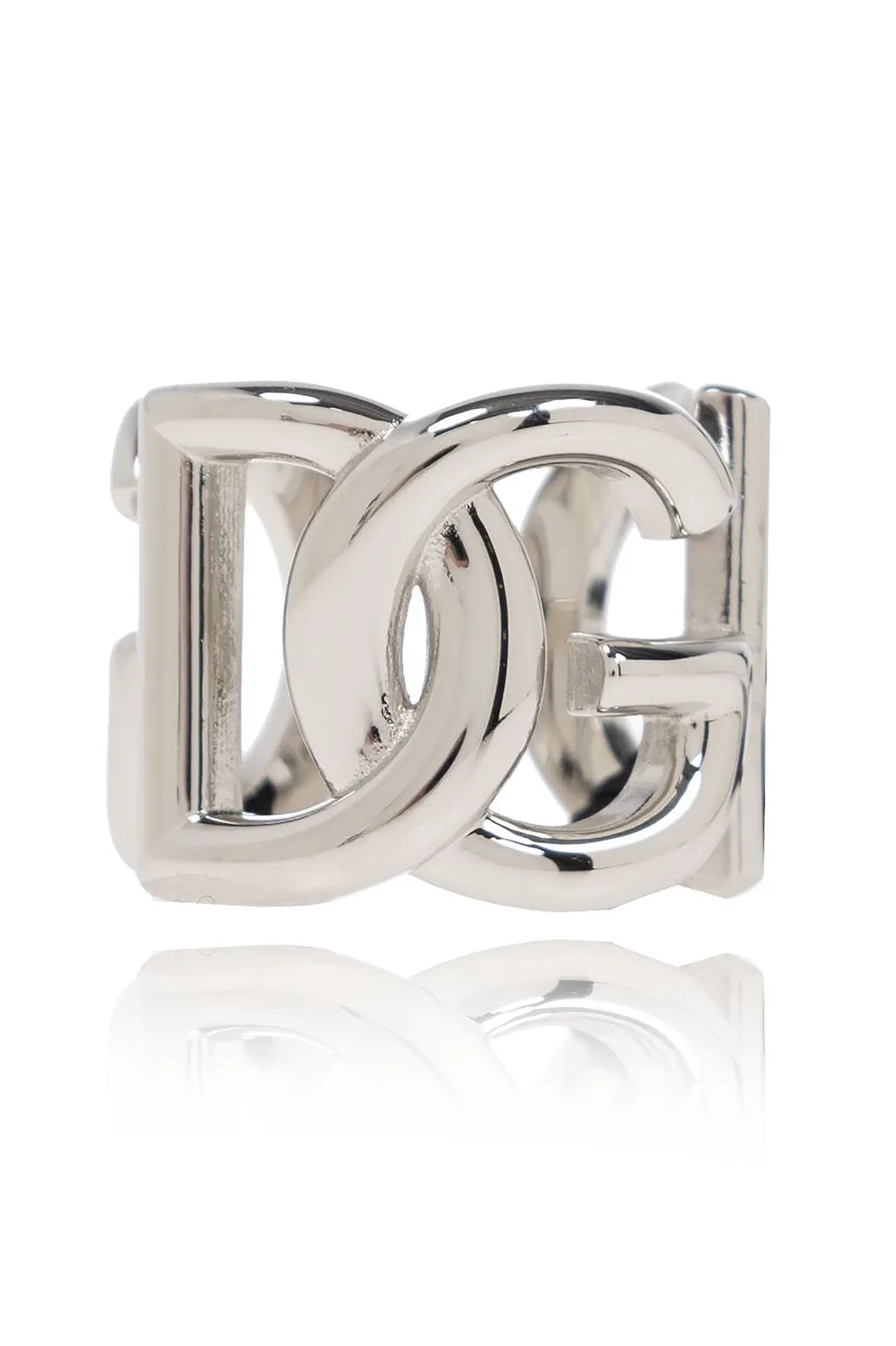 Dolce & Gabbana Logo Plaque Engraved Ring