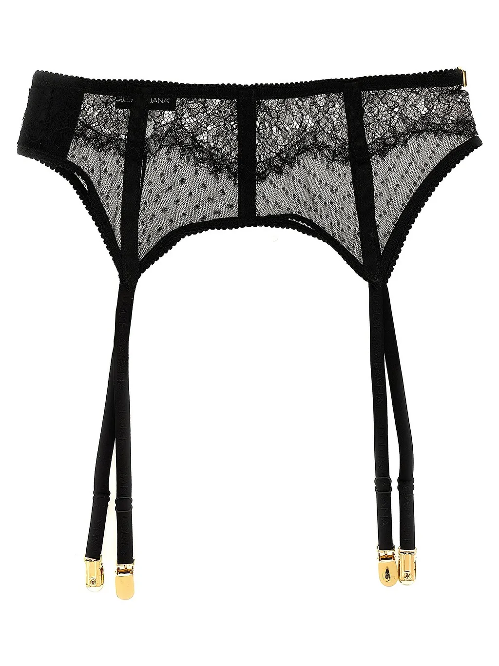 Dolce & Gabbana Logo Plaque Lace Garters