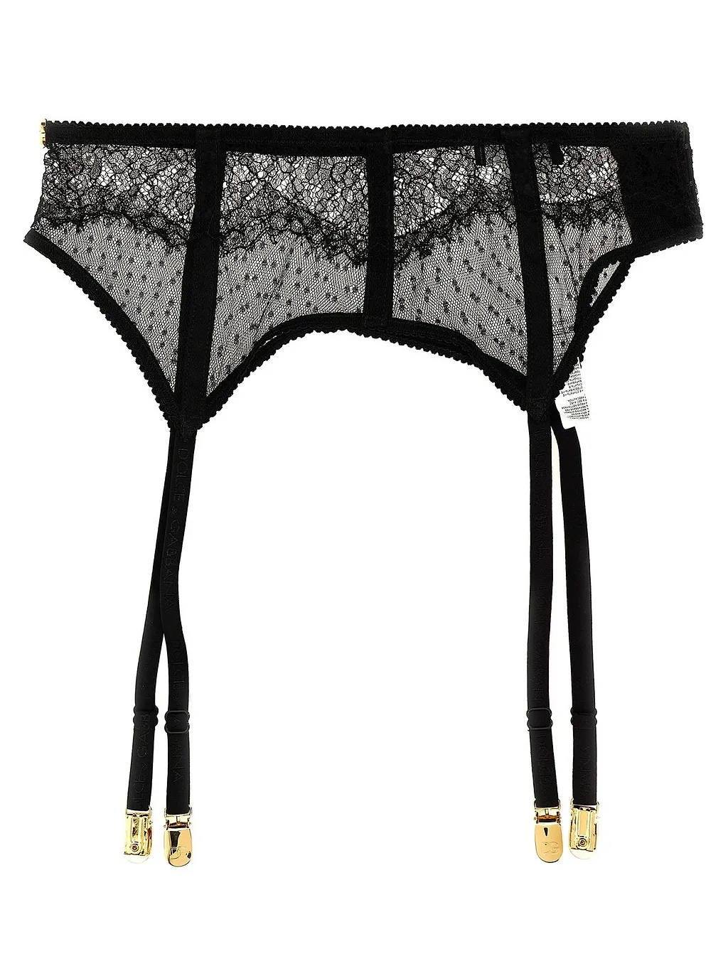 Dolce & Gabbana Logo Plaque Lace Garters