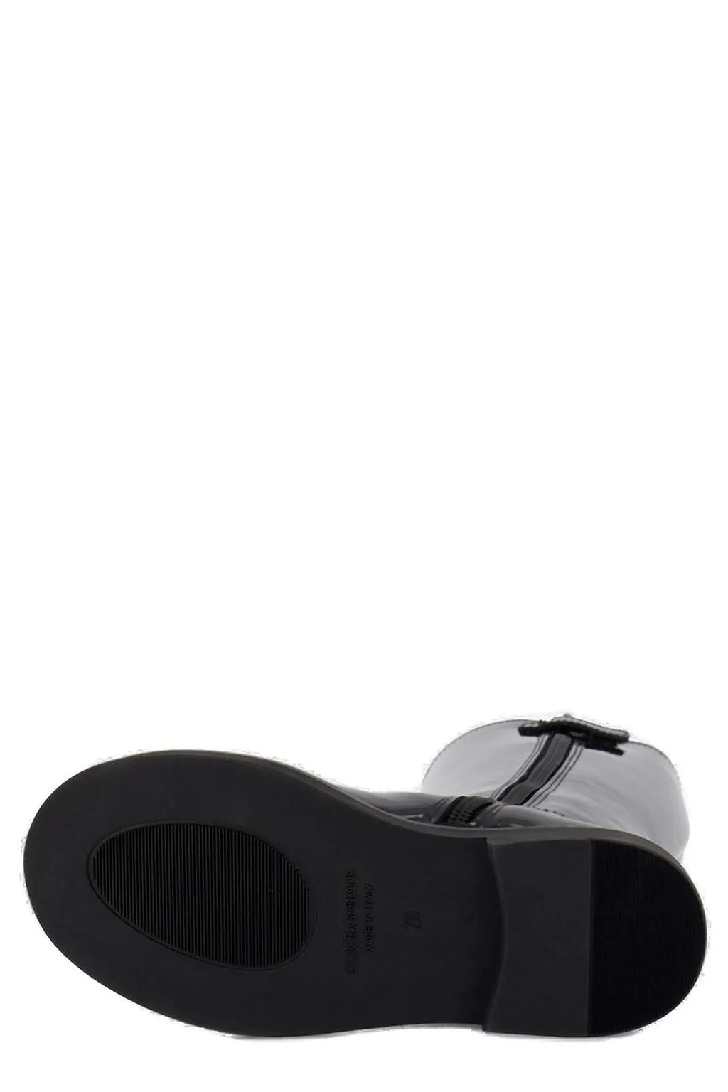Dolce & Gabbana Kids Logo Plaque Knee-High Boots