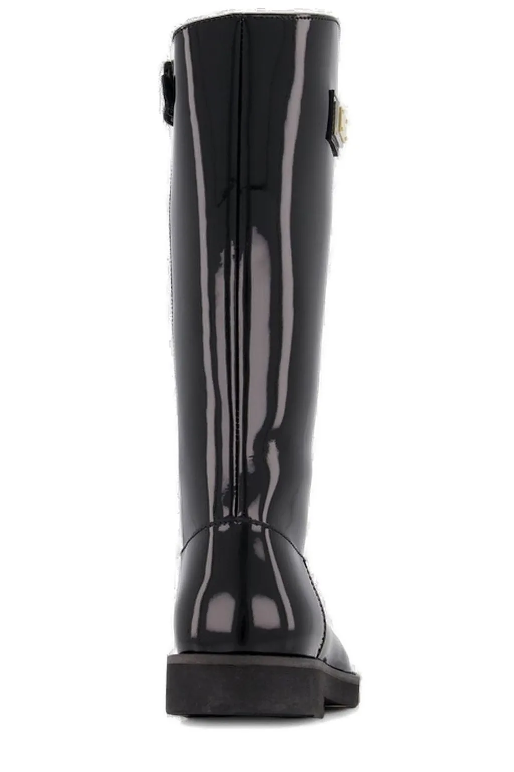 Dolce & Gabbana Kids Logo Plaque Knee-High Boots