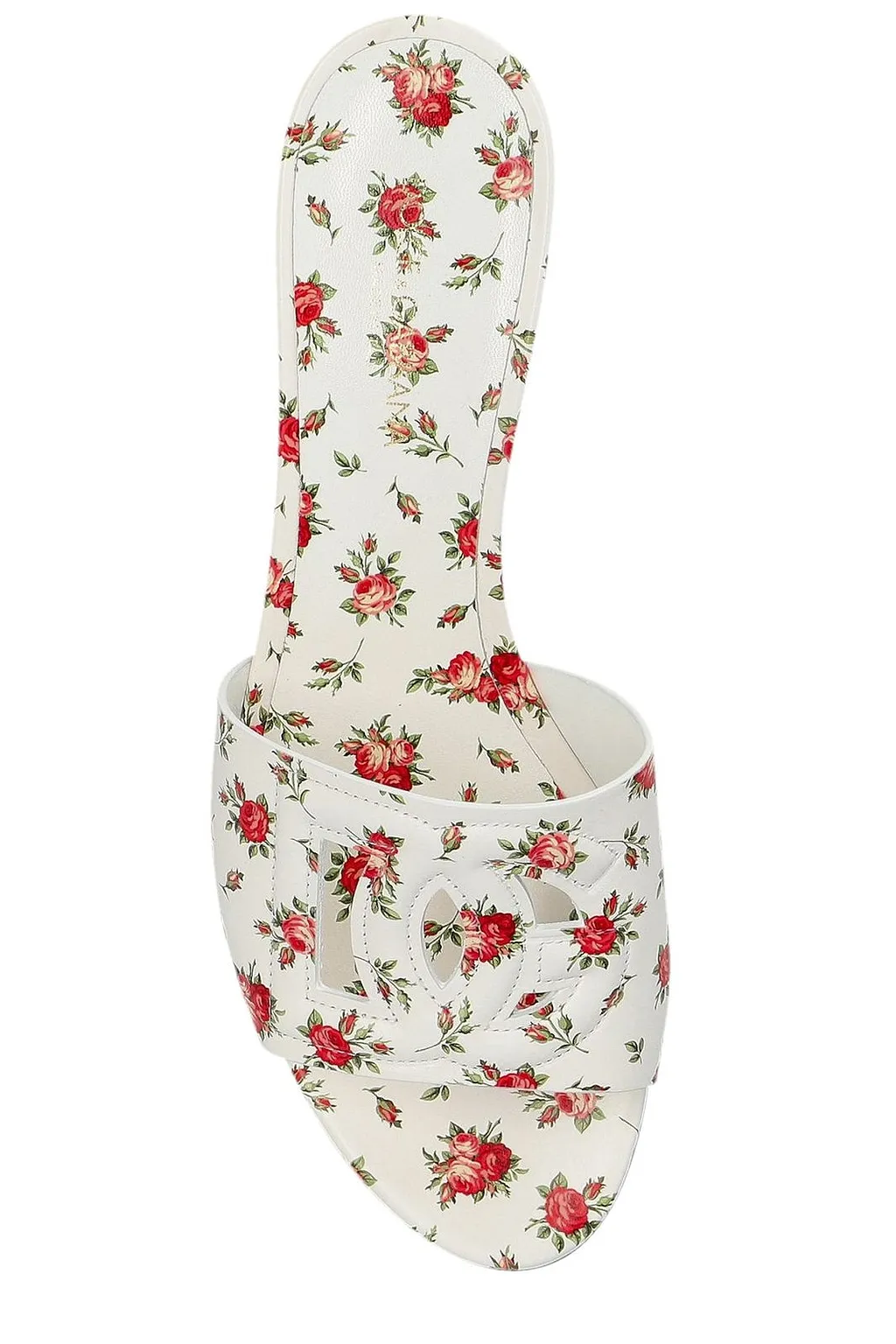Dolce & Gabbana Floral Block-Heel Mules