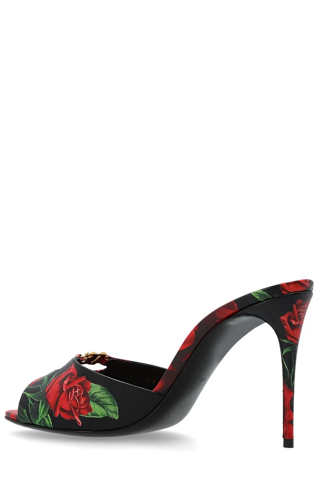 Dolce & Gabbana Floral Heeled Mules