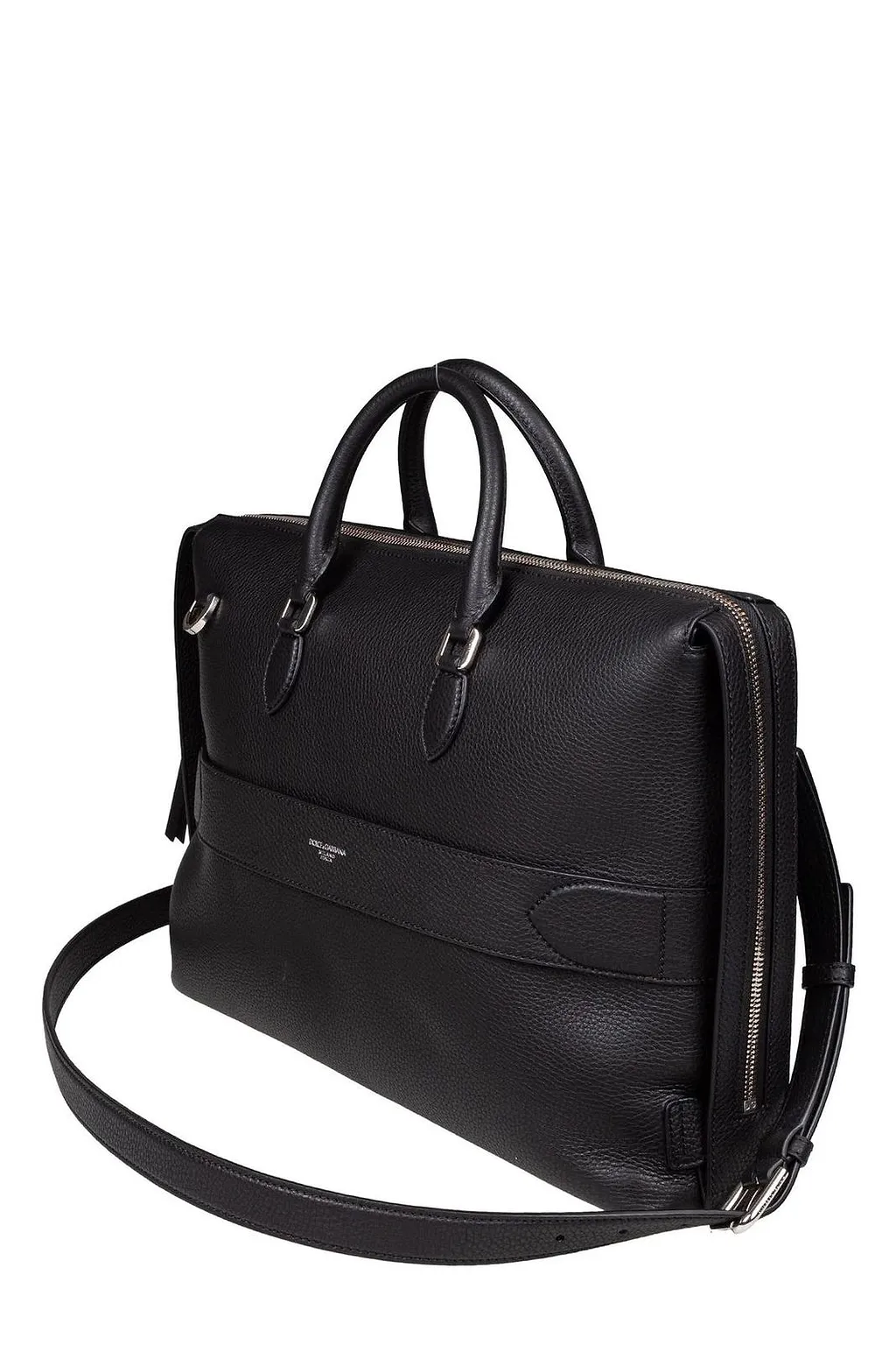 Dolce & Gabbana Logo Plaque Zipped Laptop Bag
