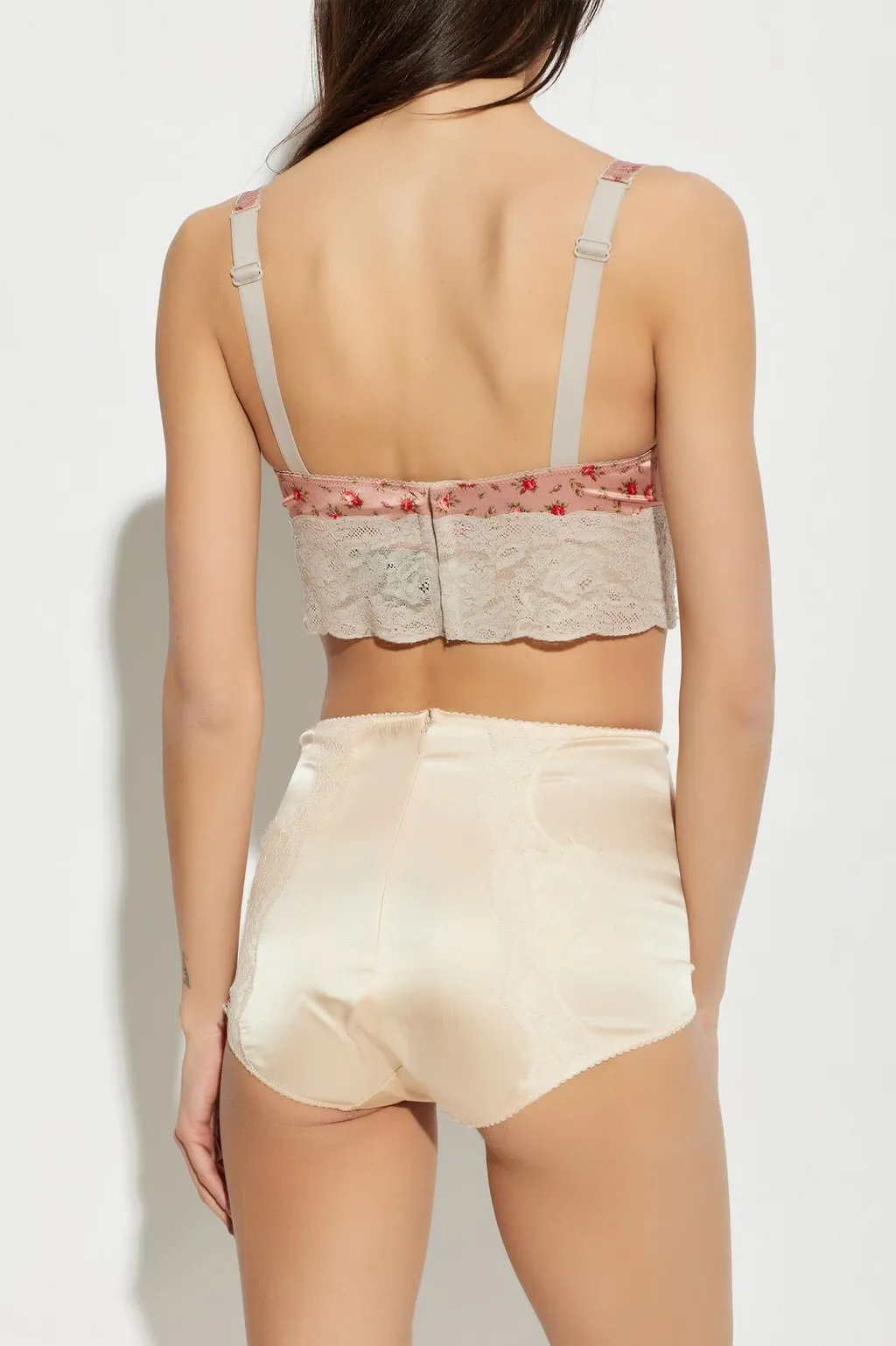 Dolce & Gabbana Floral Lace Longline Bra