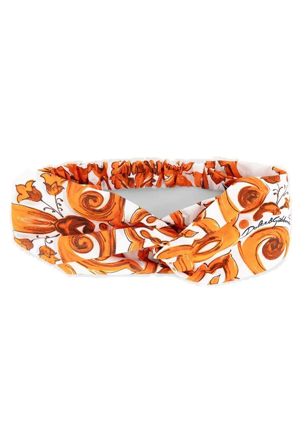 Dolce & Gabbana Kids Majolica-Print Poplin Headband