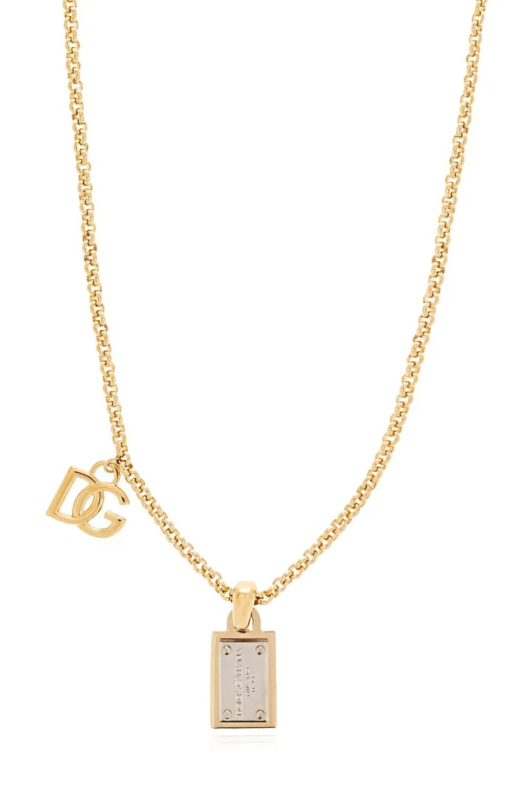 Dolce & Gabbana Logo Tag Necklace