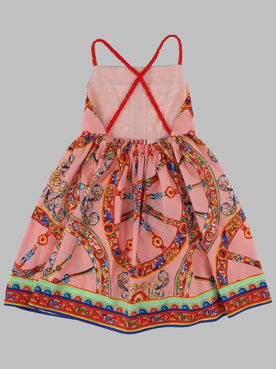 Dolce & Gabbana Kids Printed Sleeveless Dress