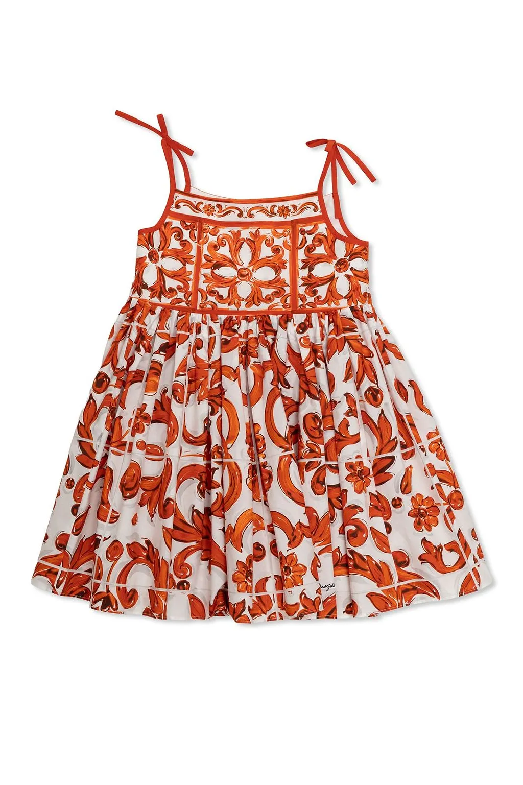 Dolce & Gabbana Kids Printed Sleeveless Dress