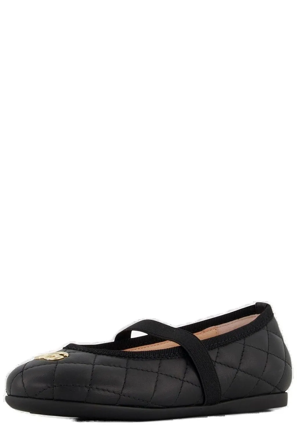 Dolce & Gabbana Kids Quilted Logo Ballerinas
