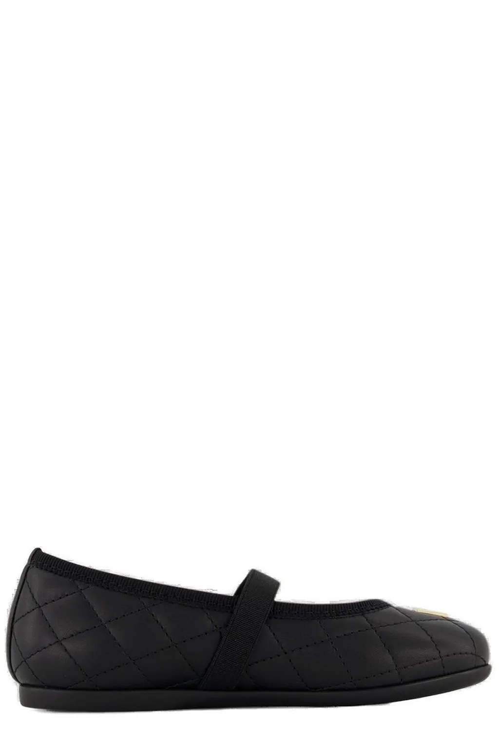 Dolce & Gabbana Kids Quilted Logo Ballerinas