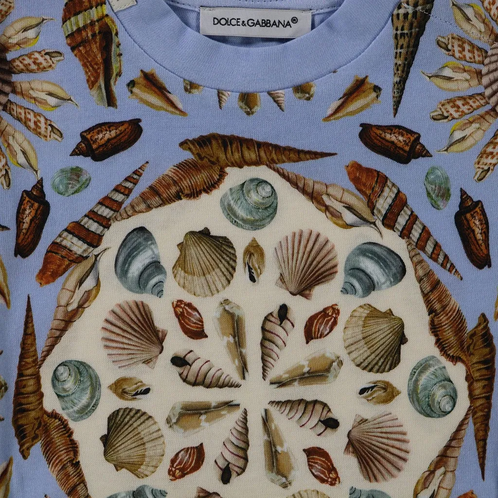 Dolce & Gabbana Kids Shell Printed T-Shirt