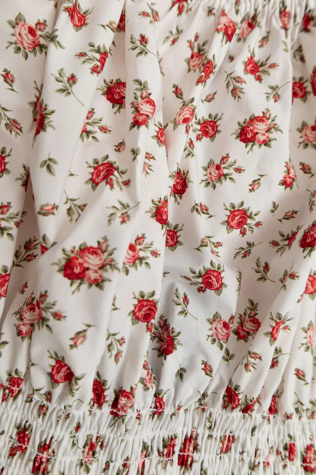 Dolce & Gabbana Kids Shirred Floral Printed Top