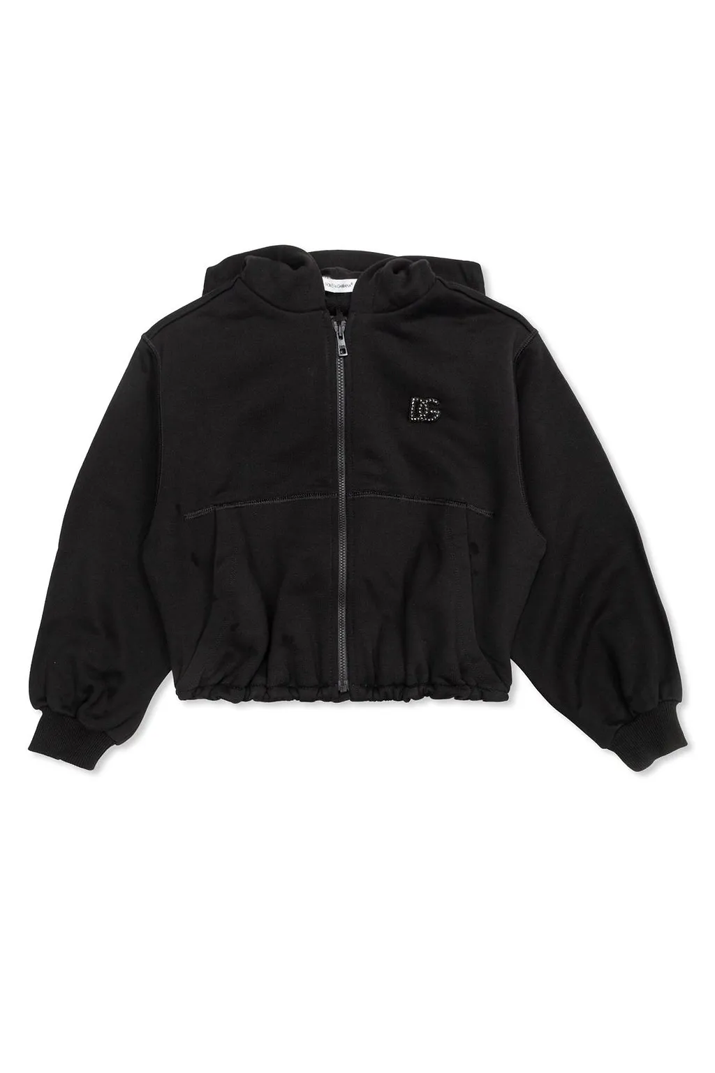 Dolce & Gabbana Kids Hooded Logo Zip Sweatshirt