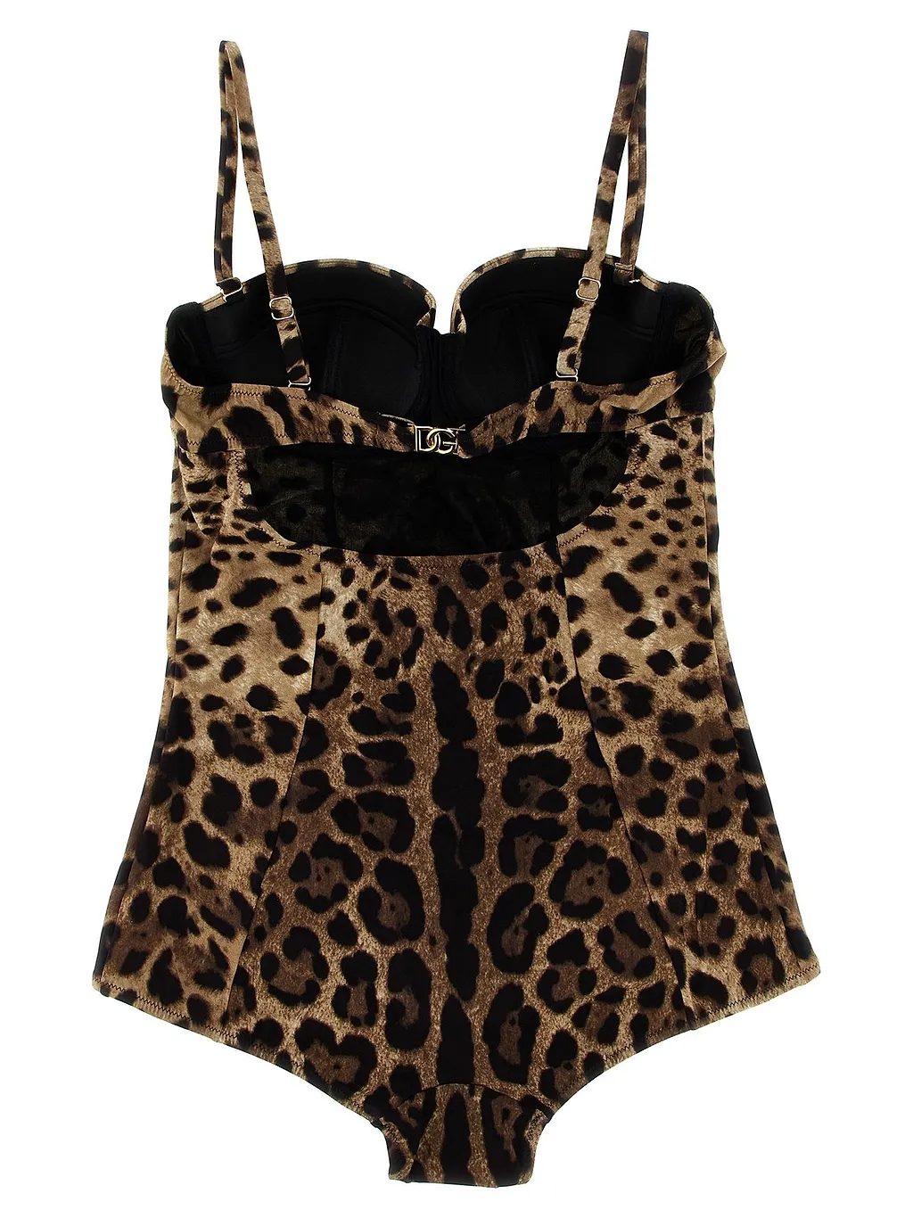 Dolce & Gabbana Leopard-Printed One Piece Swimsuit