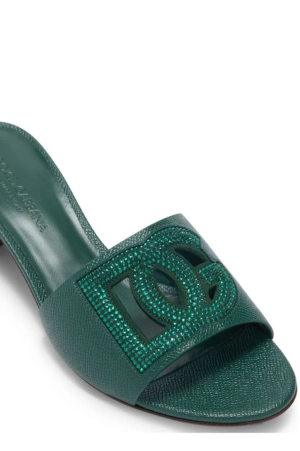 Dolce & Gabbana Logo Embellished Mules