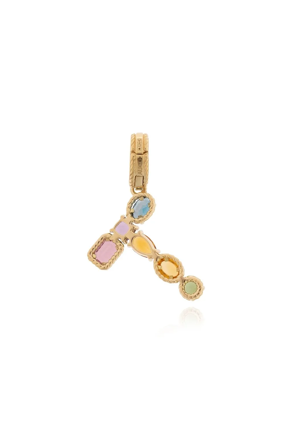 Rainbow Alphabet T 18 Kt Charm