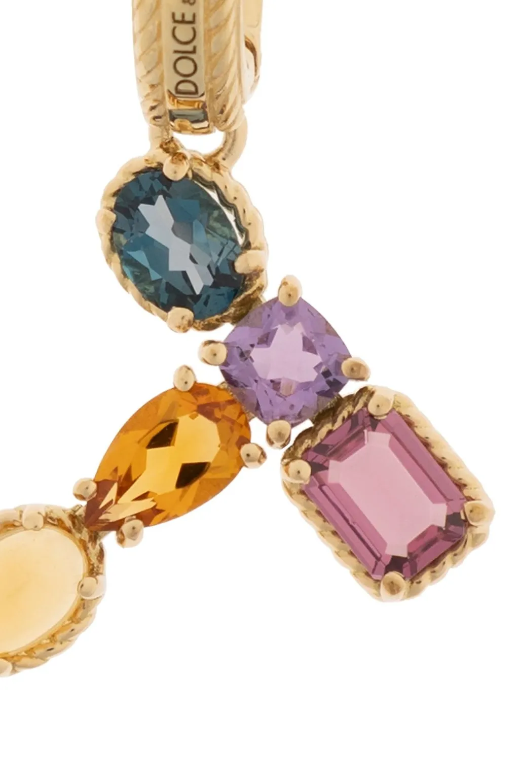 Rainbow Alphabet T 18 Kt Charm