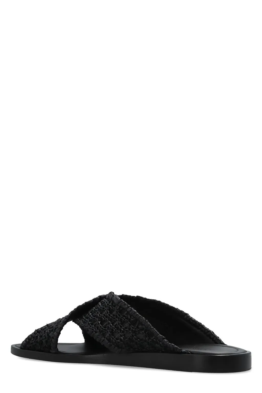 Dolce & Gabbana Woven Cross-Strap Slides