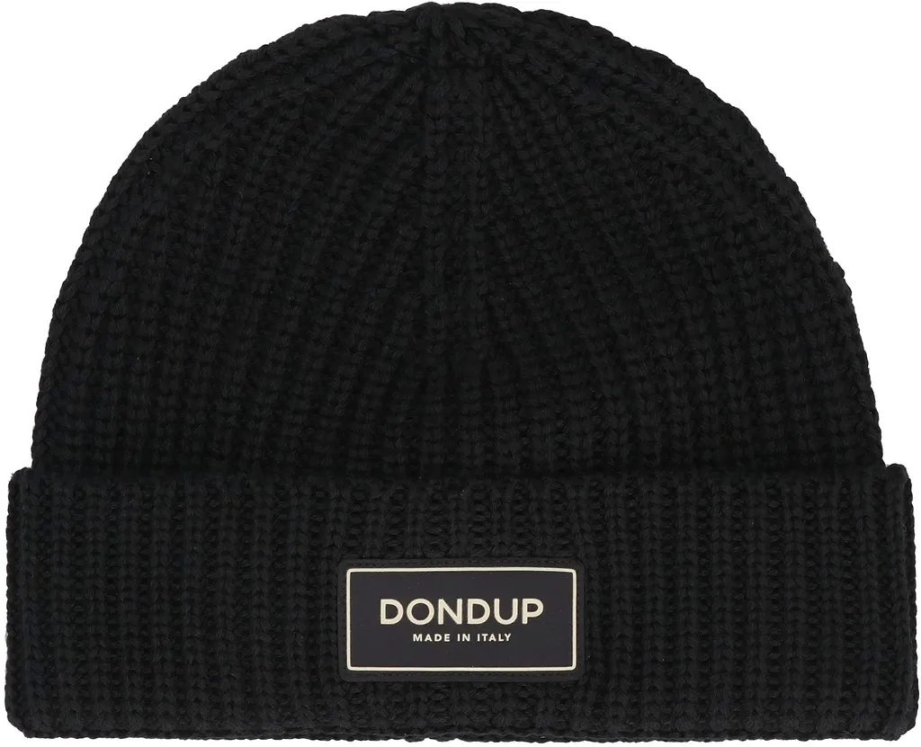 Dondup Ribbed Knit Cuffed Beanie