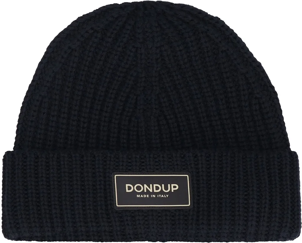 Dondup Ribbed Knit Cuffed Beanie