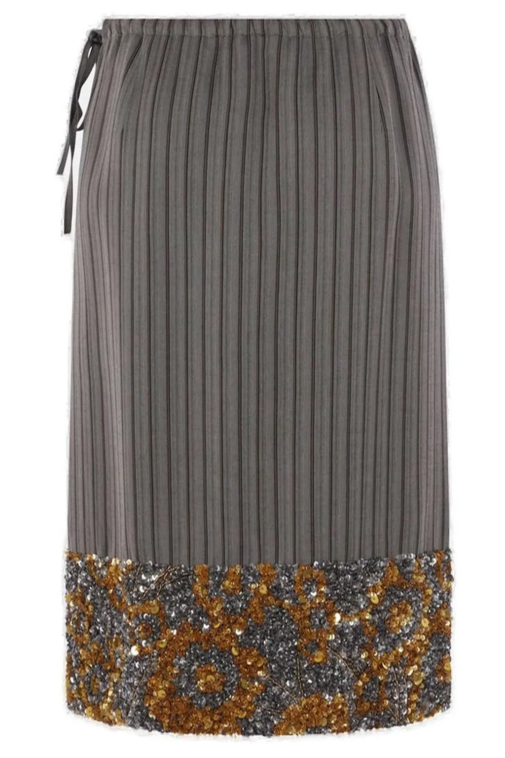 Dries Van Noten Embellished Midi Skirt