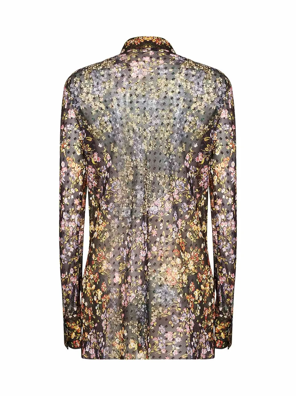 Dries Van Noten Fitted Jacquard Bias-Cut Shirt
