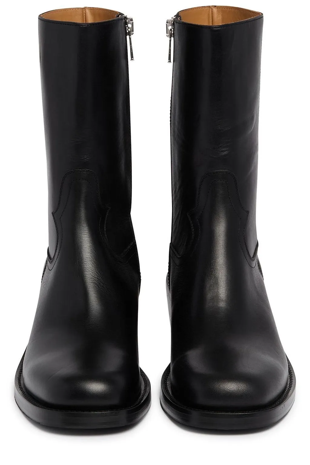 Dries Van Noten Square Toe Biker Boots