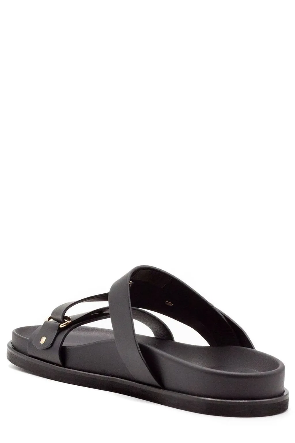 Donnarì Buckled Cross-Strap Flat Sandals