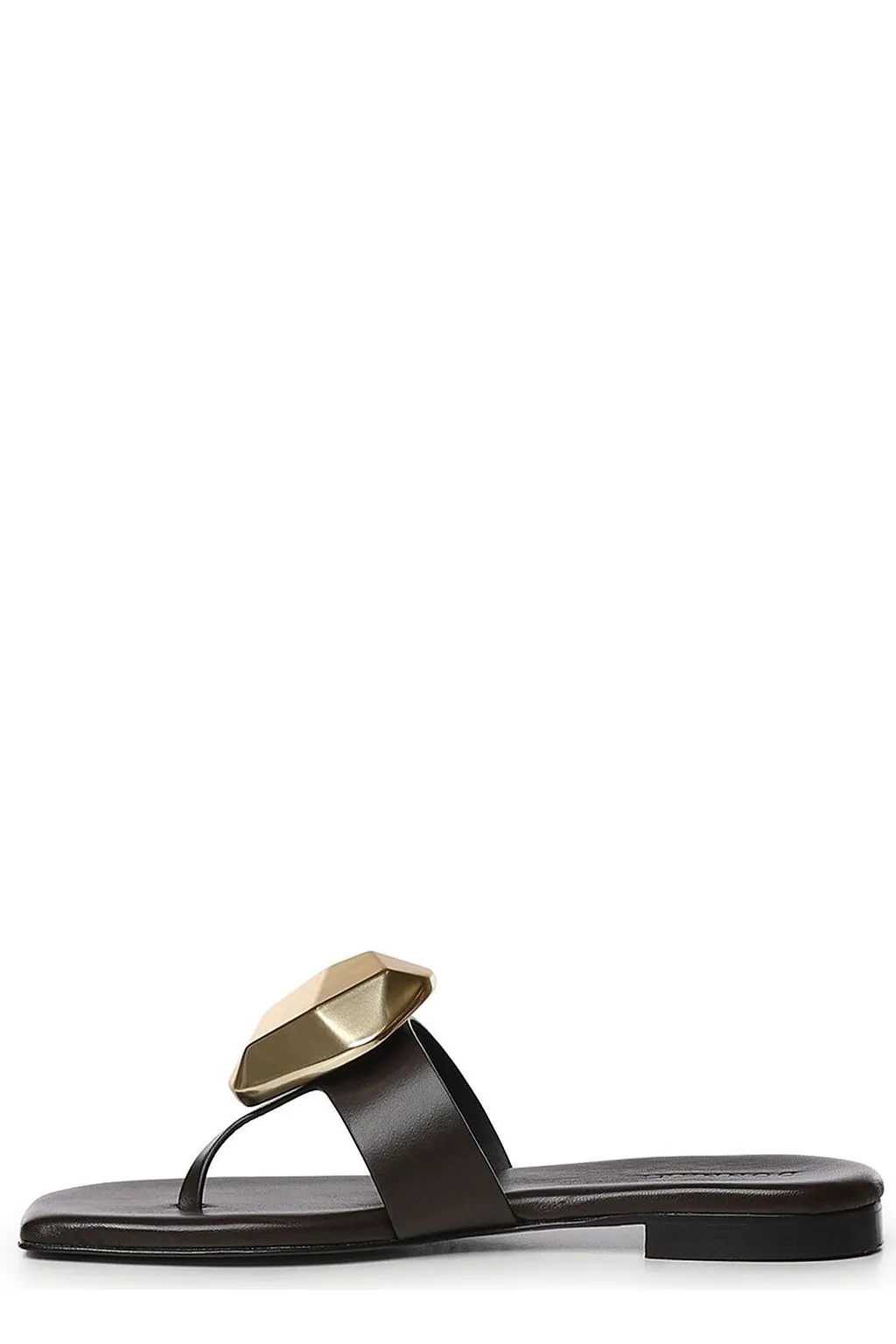 Geometric Ornament Flat Sandals