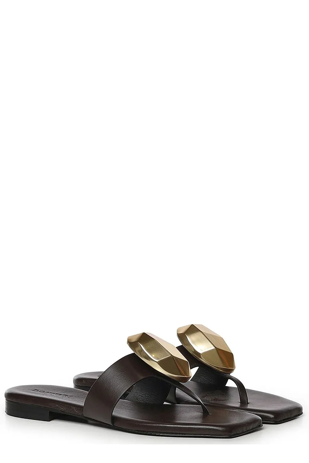 Geometric Ornament Flat Sandals
