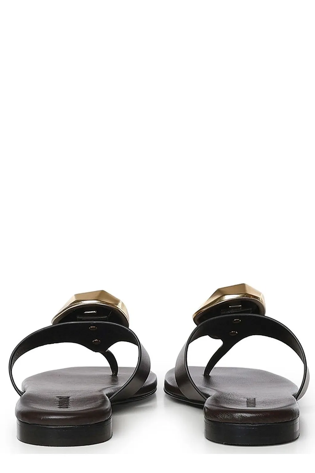 Geometric Ornament Flat Sandals