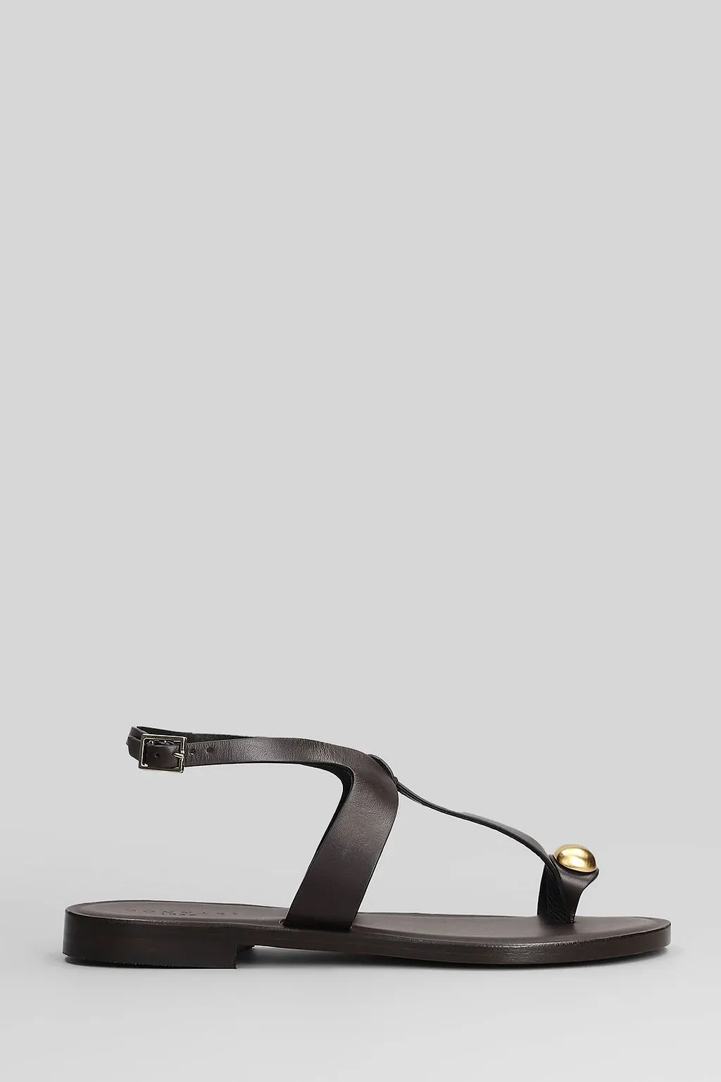 Donnarì Pebble Buckled Flat Sandals