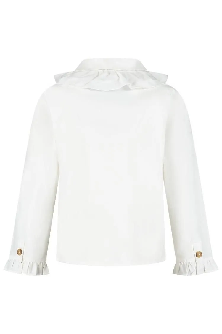 Nien Ruffle Detailed Button-Up Blouse