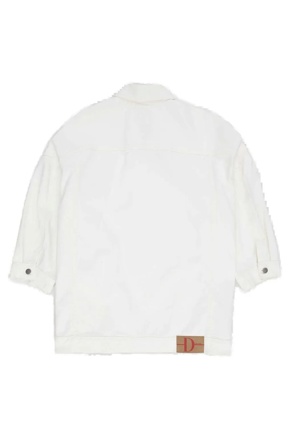 Douuod Kids Button-Up Three-Quarter-Sleeved Jacket