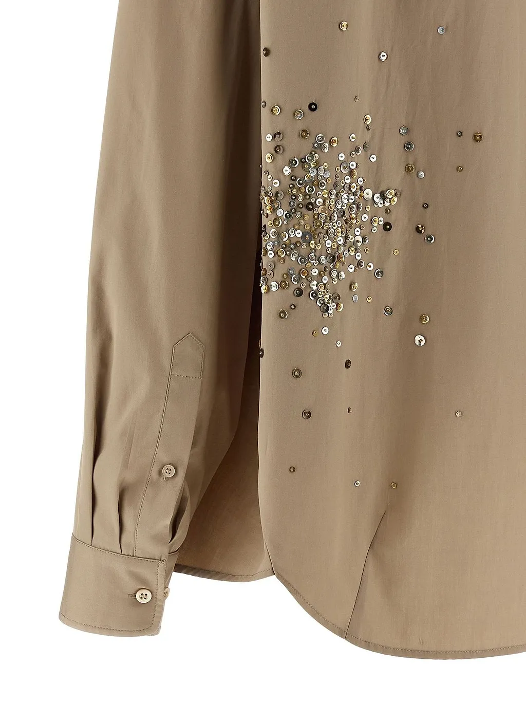 Dries Van Noten Long Sleeve Embellished Shirt